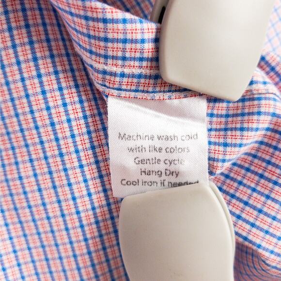 UNTUCKit Men’s Button Down Shirt XL Blue Grid Cotton Long Sleeve Business Casual - Picture 7 of 11